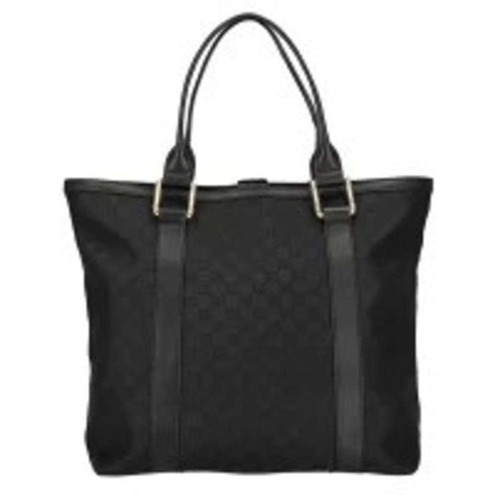 Gucci Black GG Monogram tote Shoulder bag